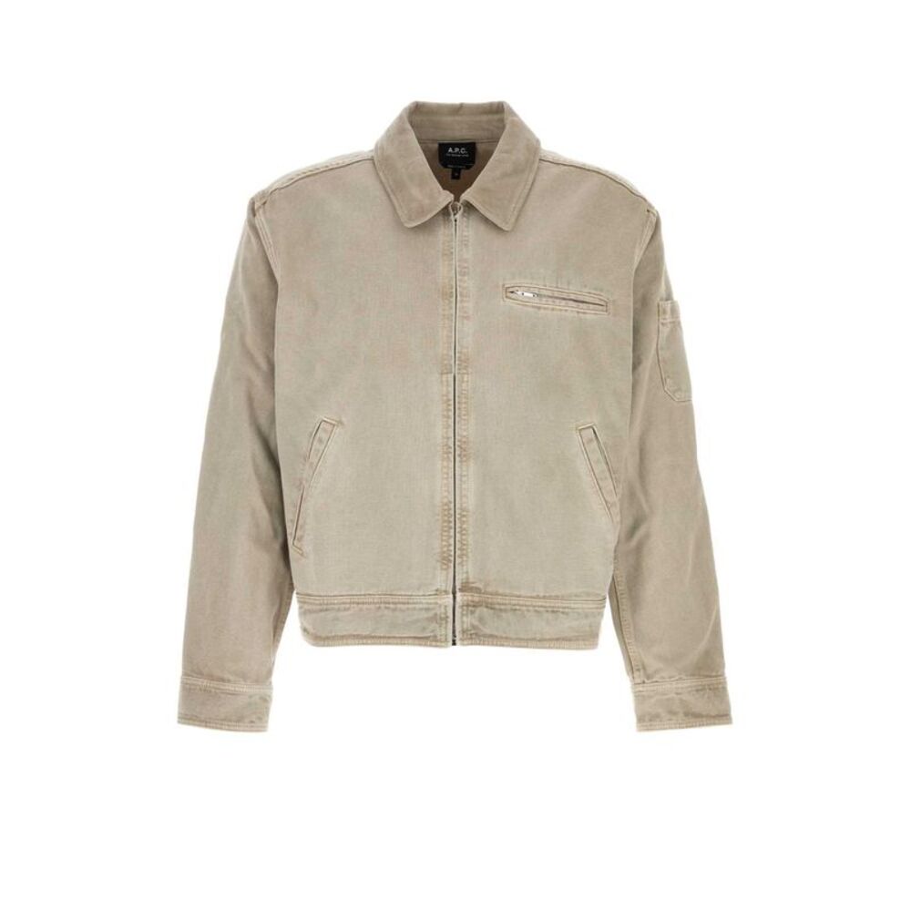 A.P.C. Men Grey Denim Alexis Jacket
